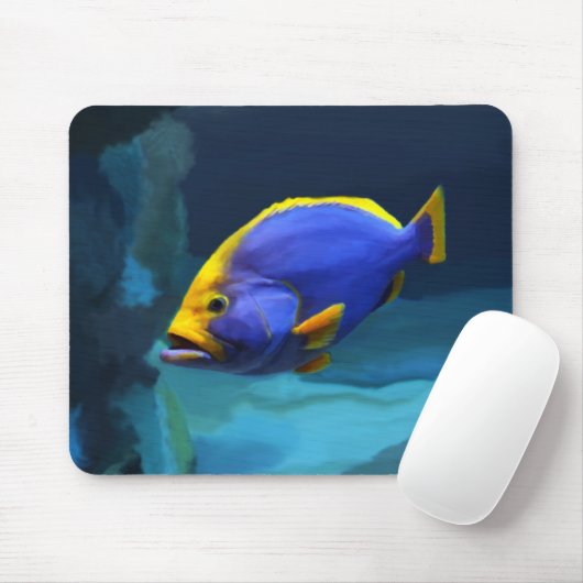 Blaues Fische mousepad (Mit Mouse)