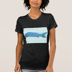 blaues Fischlogo T-Shirt