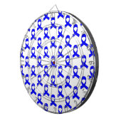 Blaues Flachmuster Dartscheibe (Vorderseite rechts)