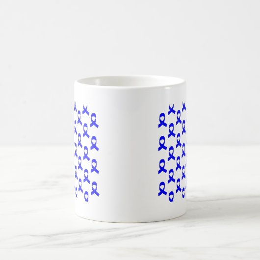 Blaues Flachmuster Kaffeetasse (Mittel)