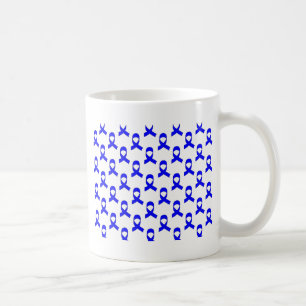 Blaues Flachmuster Kaffeetasse