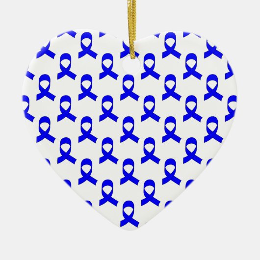 Blaues Flachmuster Keramikornament (Vorne)