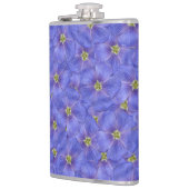 Blaues Flachs Nahtloses Muster Flachmann (Links)