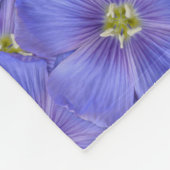 Blaues Flachs Nahtloses Muster Fleecedecke (Ecke)