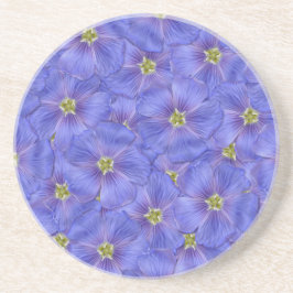 Blaues Flachs Nahtloses Muster Getränkeuntersetzer