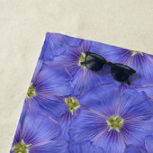 Blaues Flachs Nahtloses Muster Strandtuch (Beispiel)