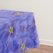 Blaues Flachs Nahtloses Muster Tischdecke (Beispiel)