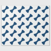 Blaues Fliege Geschenkpapier (Flach)