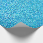 Blaues Fliesenmuster Geschenkpapier (Ecke)