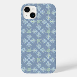Blaues florales abstraktes Muster Case-Mate iPhone 14 Plus Hülle