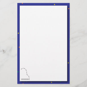 Blaues Flügels-Erwägungsgrunden-Briefpapier Briefpapier