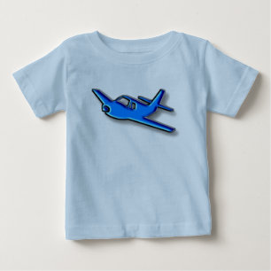 blaues Flugzeug Baby T-shirt