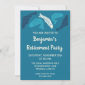 Blaues Forellenfisch — Party für die individuelle Einladung (Vorderseite)