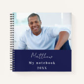 Blaues Foto Notizblock (Vorderseite)