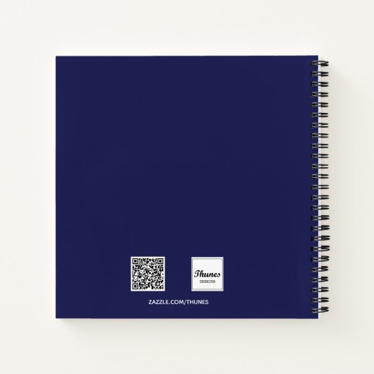 Blaues Foto Notizblock (Rückseite)