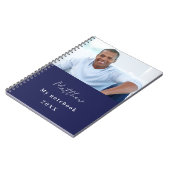 Blaues Foto Notizblock (Linke Seite)