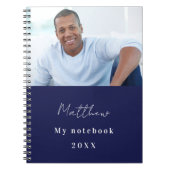 Blaues Foto Notizblock (Vorderseite)