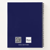 Blaues Foto Notizblock (Rückseite)