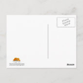 Blaues Foto Postkarte (Rückseite)