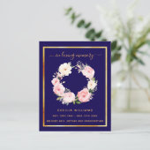 Blaues Foto Rosa Blumenbeerprogramm (Stehend Vorderseite)