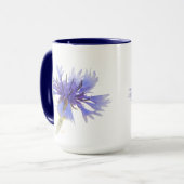 Blaues Foto Tasse (Vorderseite Links)