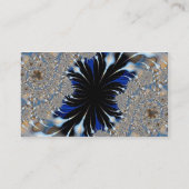 blaues Fraktal Visitenkarte (Rückseite)