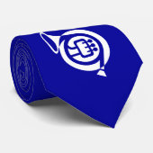 Blaues französisches Horn Krawatte (Gerollt)