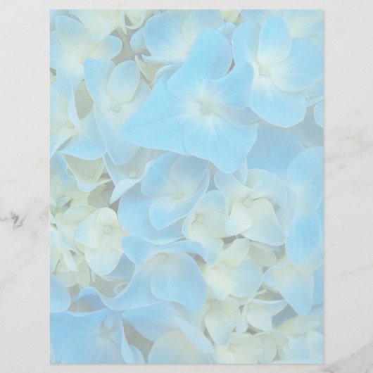 Blaues französisches Hydrangea-Papier für Blumenst (Vorderseite)