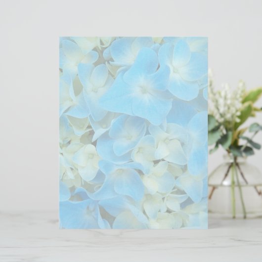 Blaues französisches Hydrangea-Papier für Blumenst (Stehend Vorderseite)