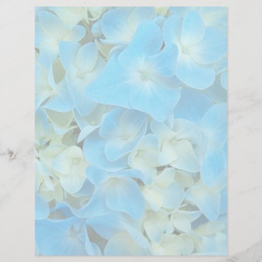 Blaues französisches Hydrangea-Papier für Blumenst (Rückseite)