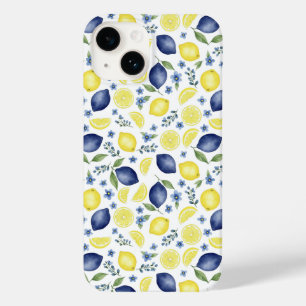 Blaues französisches Land-Limonen-Muster Case-Mate iPhone 14 Hülle