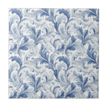 Blaues französisches Land-Toile-Muster