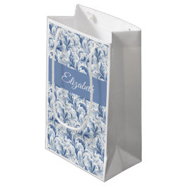 Blaues französisches Land-Toile-Mustername  Kleine Geschenktüte