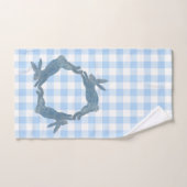 Blaues Französisches Landkaninchen Handtuch (Handtuch)
