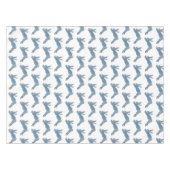 Blaues Französisches Landkaninchen Tischdecke (Vorderseite (Horizontal))