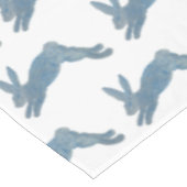 Blaues Französisches Landkaninchen Tischdecke (Schrägansicht)