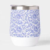 Blaues französisches Toile-Blumenmuster (Rechts)