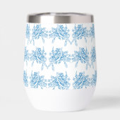 Blaues französisches Toile-Muster (Rückseite)