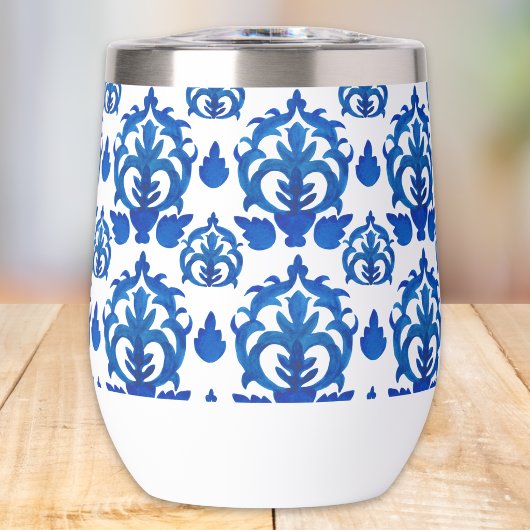 Blaues französisches Toile-Muster