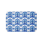 Blaues französisches Toile-Muster Badematte (Vorderseite)