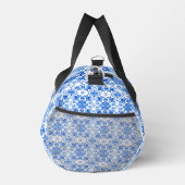 Blaues französisches Toile-Muster Duffle Bag (Rechts)