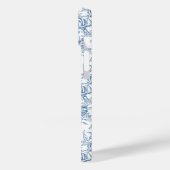 Blaues französisches Toile-Name Case-Mate iPhone Hülle (Rückseite / Links)