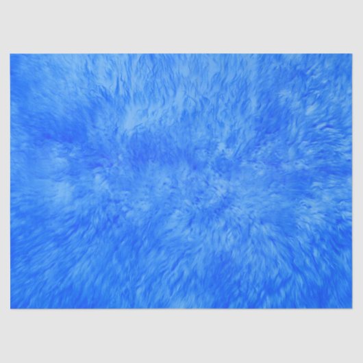 Blaues Frenzy Tissue Paper Seidenpapier (Vorderseite)