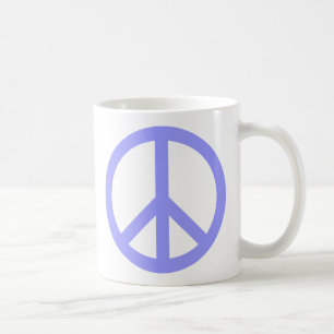 Blaues Friedenssymbol Kaffeetasse