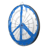 Blaues Friedenszeichen Dartscheibe (Vorderseite rechts)