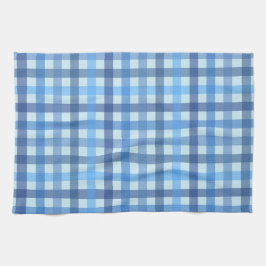 Blaues Fünf-Farben-Gingham-Küchenhandtuch  Geschirrtuch