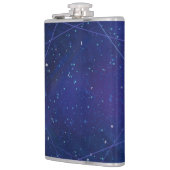 Blaues Funkeln Flachmann (Links)