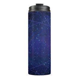 Blaues Funkeln Thermosbecher