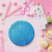 Blaues funkelndes Frosteis Winter-Brautparty Pappteller (Party)