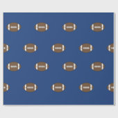 Blaues Fußball-Geschenkpapier Geschenkpapier (Flach)